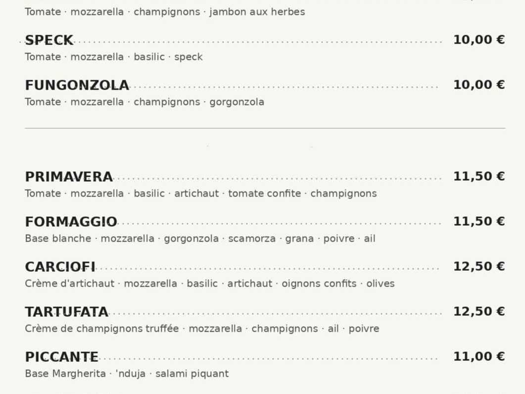 La bicicletta pizza, restaurant à Rouen